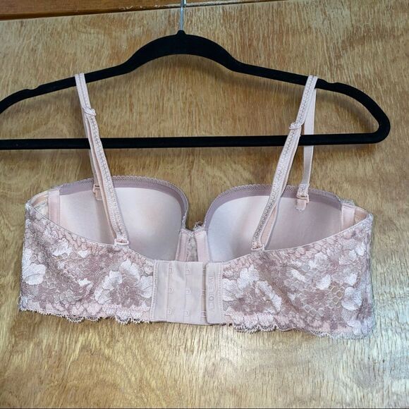 Adore Me Push Up Pink Lace Bra/Bralette - Picture 7 of 12